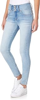 WallFlower Women's Sassy Skinny High-Rise Insta Soft Juniors Jeans (Standard and Plus) Jeans