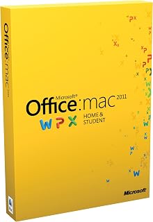 MS Office Mac Home Student 2011 Family Pack
