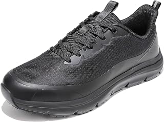 Men’s Non‑Slip Work Sneakers Wide Chef Shoes for Food Service