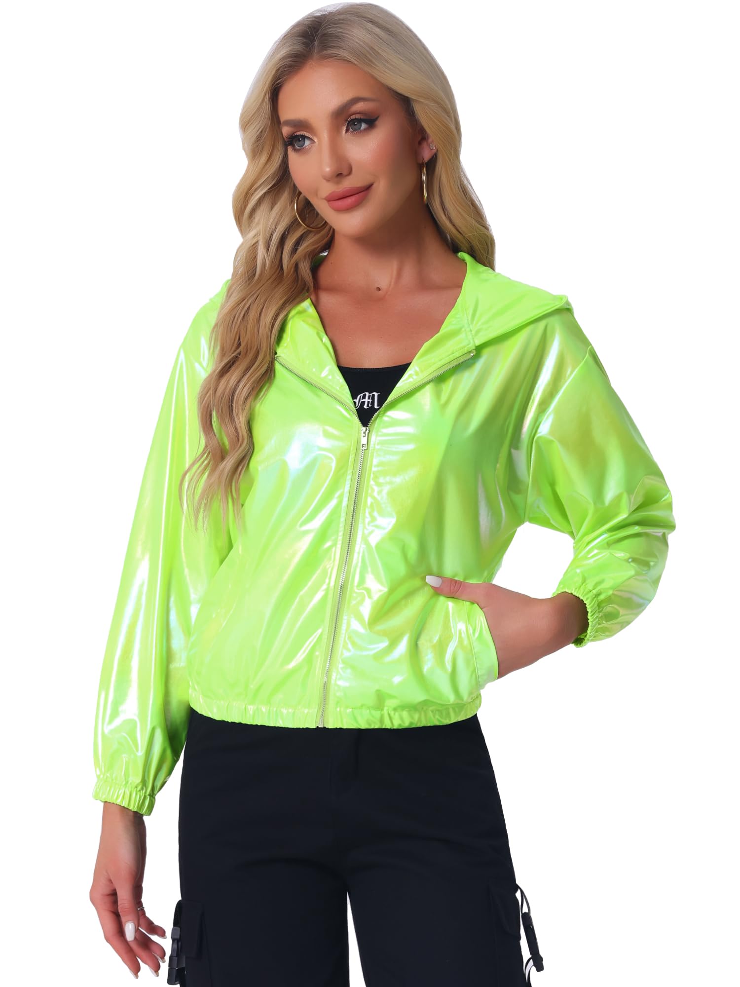 Allegra K Hooded Women's Car Coat