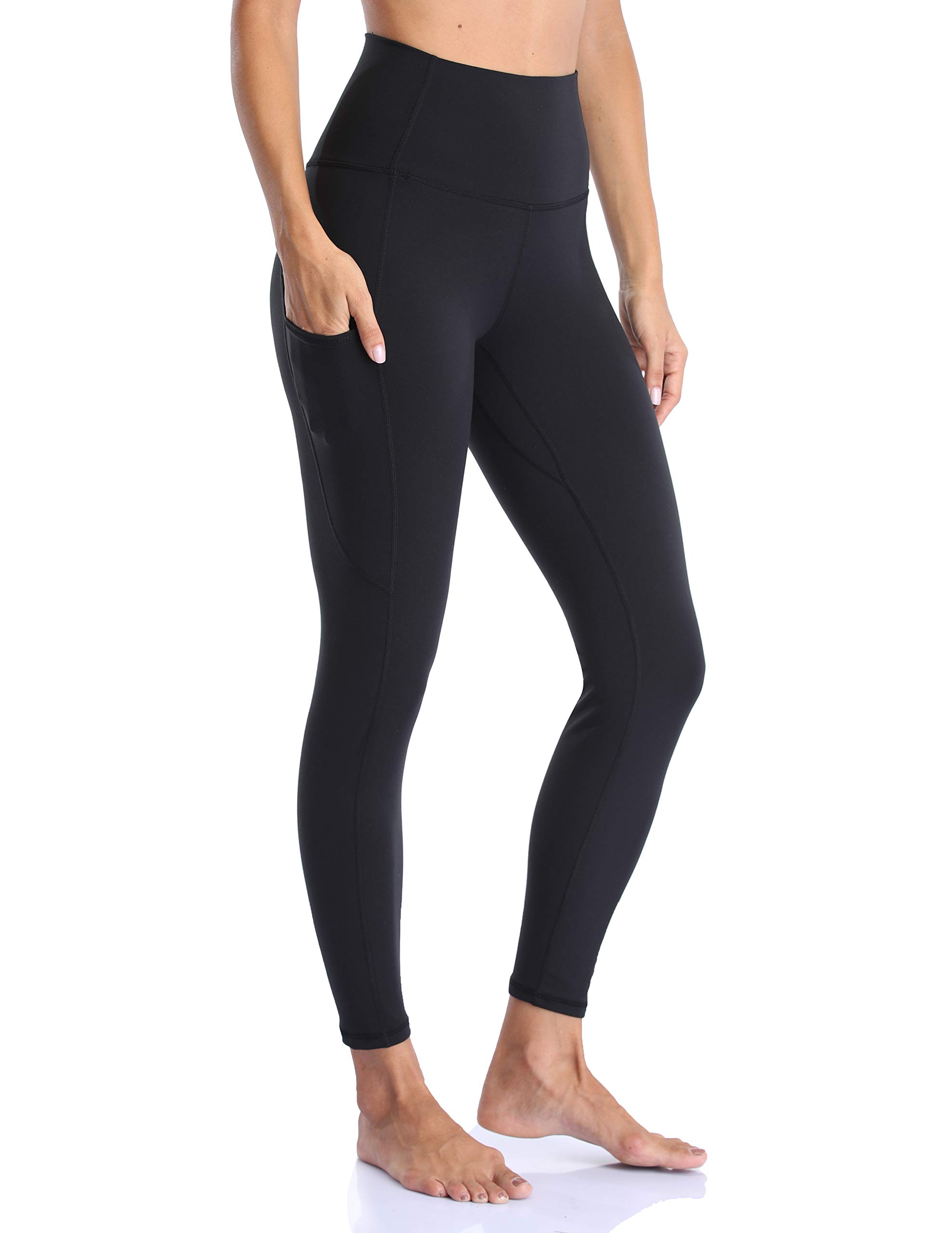 YUNOGA Women Yoga Pants High Waist Soft Athletic Leggings 25 Inches with Pockets