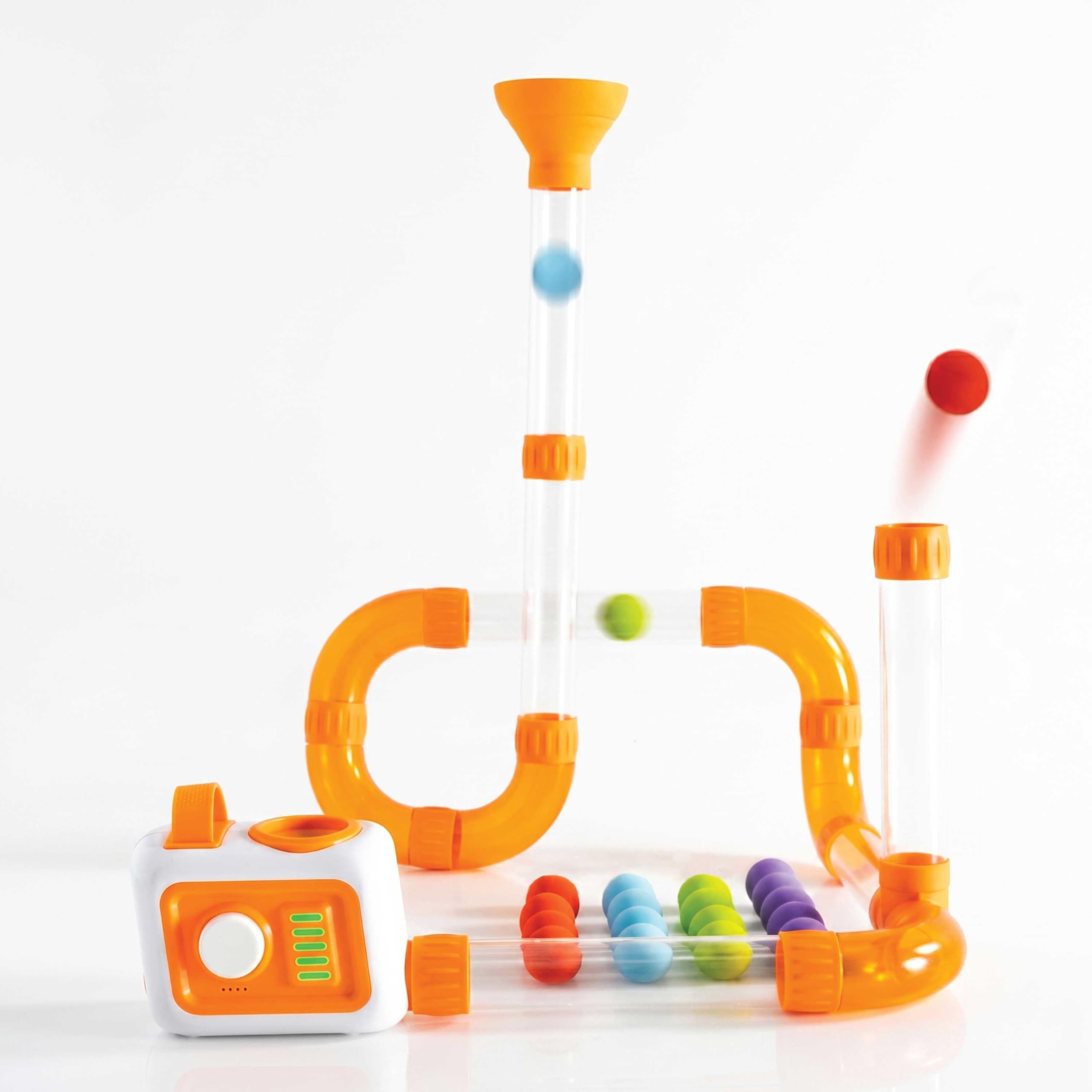 Fat Brain Toys Air Toobz Evo, Original Air-Powered STEM Building Toys for Kids &