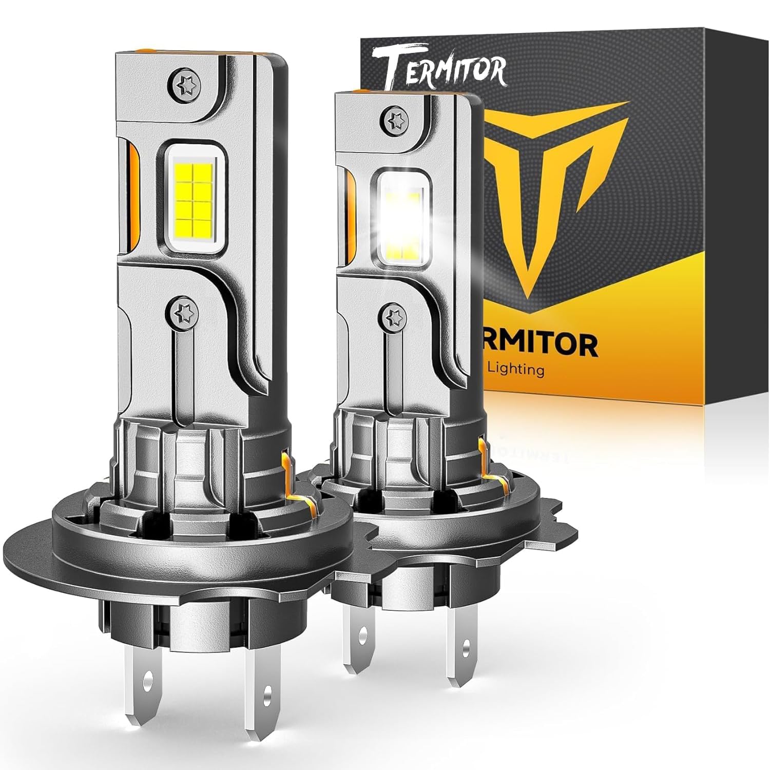 Termitor Latest H7 LED Light Bulbs, 100,000LM Brightness, 6500K Daylight White, 