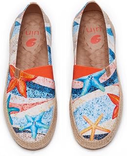 UIN Shoes for Women Slip On Sneakers Comfortable Lightweight Barefoot Travel Art Painted Casual Loafers