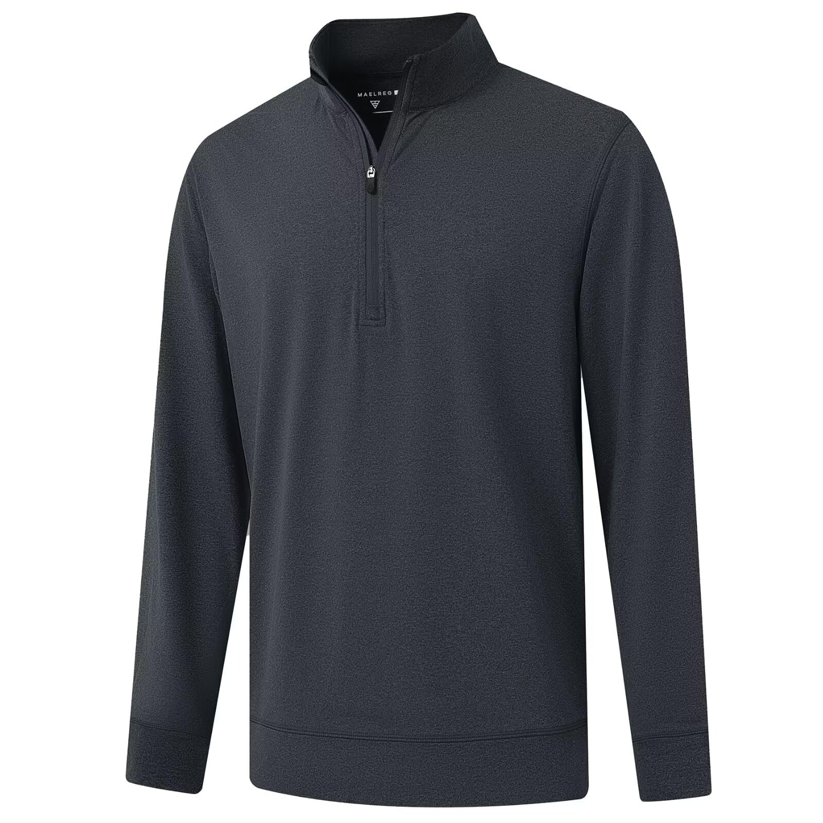 M MAELREG Men's Quarter Zip Moisture Wicking Heather Midlayer Golf 1/4 Zip Sweat