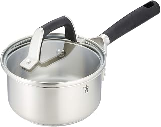 Henckels 40585-140 HI Style Basic Single Handle Pot, 5.5 inches (14 cm), 33.8 fl oz (1 L), Stainless Steel Saucepan, IH Compatible