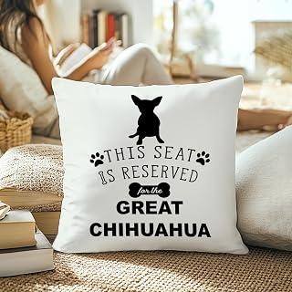 Chihuahua Gift Pillow Cover 18x18 This sheet is reserved for Great Chihuahua Funny Dog Throw Pillow Cover Home Bedroom Living Room Couch Decor