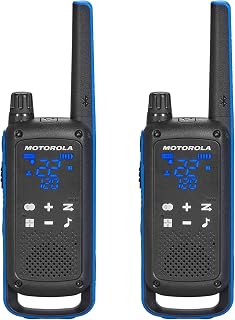 Motorola Solutions Talkabout T802 Two-Way Radios, 2 Pack, Black/Blue