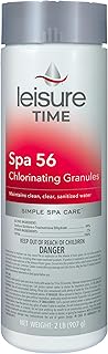 Leisure Time 22337A, Spa 56 Chlorinating Granules, 2 lbs | Bucket for Crystal Clear Water Maintenance; Destroys organic contaminants; Quick dissolving