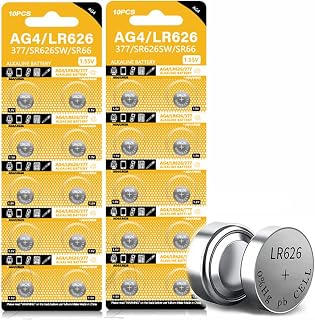 TXY 20Packs SR626SW LR626 AG4 377 1.5V Watch Battery Button Coin Cell Battery