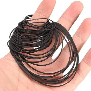 50pcs 40-130mm Mix Cassette Tape Machine Belt Assorted Common Belt