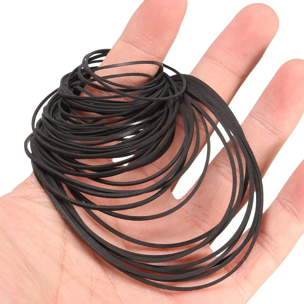 50pcs 40-130mm Mix Cassette Tape Machine Belt Assorted Common Belt