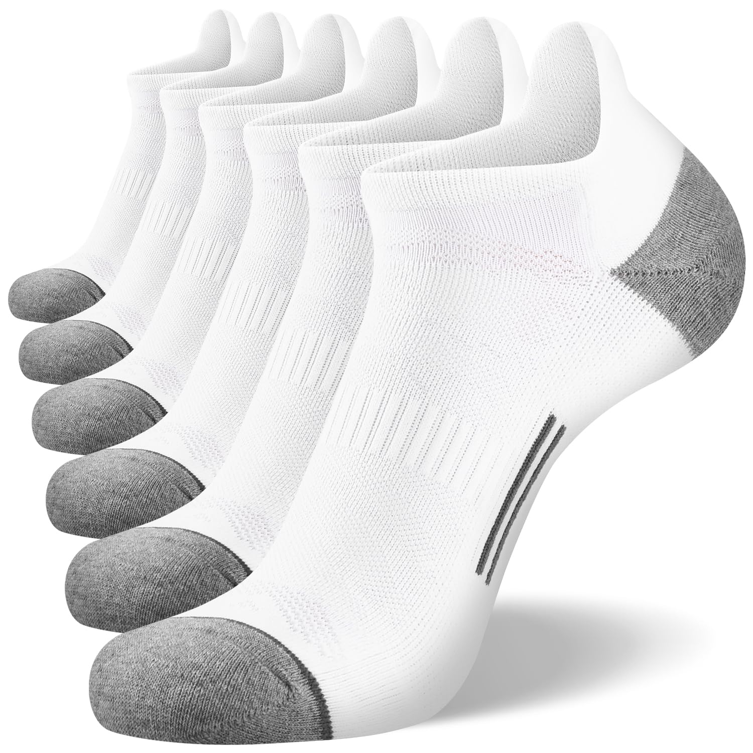 FITRELL 6 Pairs of Running Socks for Men and Women