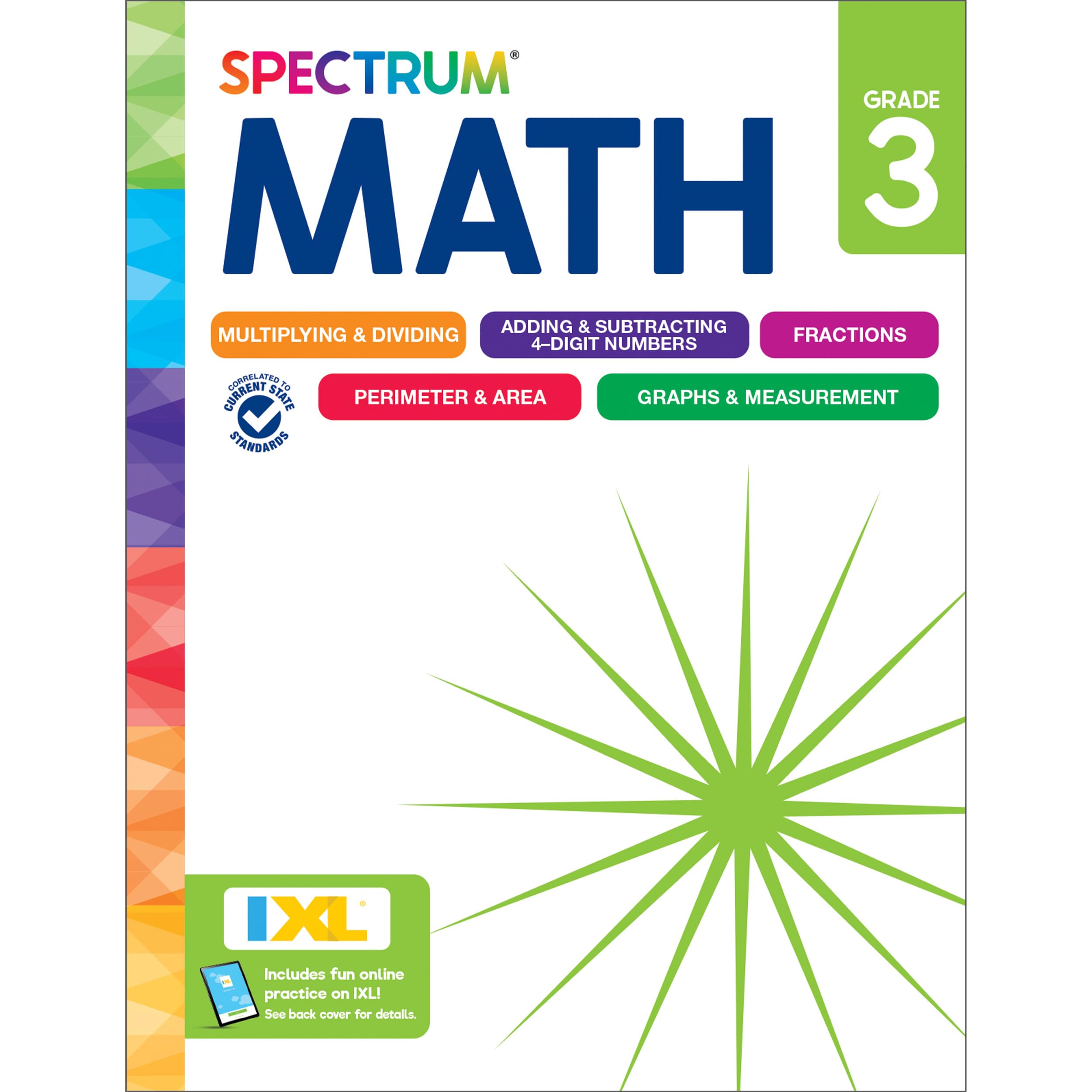 Spectrum 3rd Grade Math Workbook, Mathematics Activity Book for Kids Ages 8-9, M