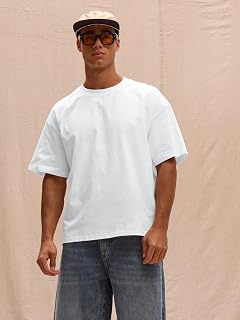 Men's Basic T-Shirt Short Sleeve Solid Color Casual T-Shirt Summer Daily Wear