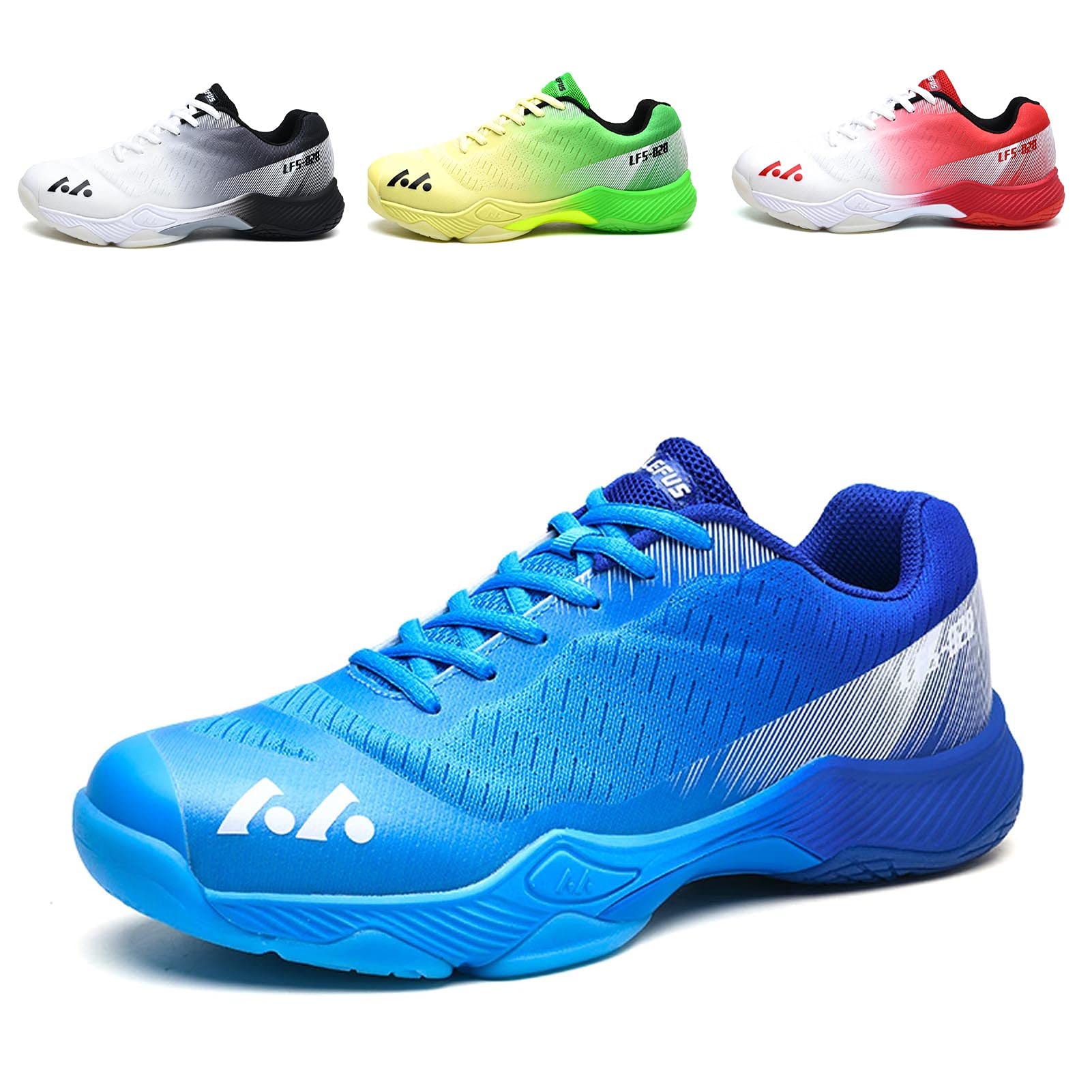 BLBK Badminton Shoes, Squash Shoes, Gym Shoes for Different Floor Coverings, Com