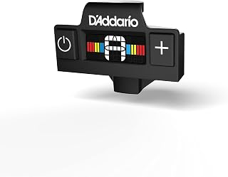 D'Addario Guitar Tuner - NS Micro Guitar Sound Hole Tuner - For Acoustic Guitars, Ukuleles - Non Marring Sound Hole Clip - Quick & Accurate Tuning