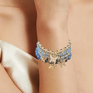 Bohemian Ethnic Style Butterfly Bracelet Set Stackable Handmade Perfect for Women Daily Wear 4 Pieces