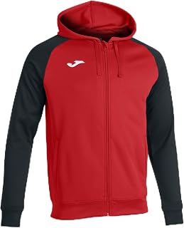 Joma Academy IV Men's Hooded Sweatshirt with Zip, 8XS - 3XL - Soft and Warm with Ribbed Edges on Cuffs and Bottom