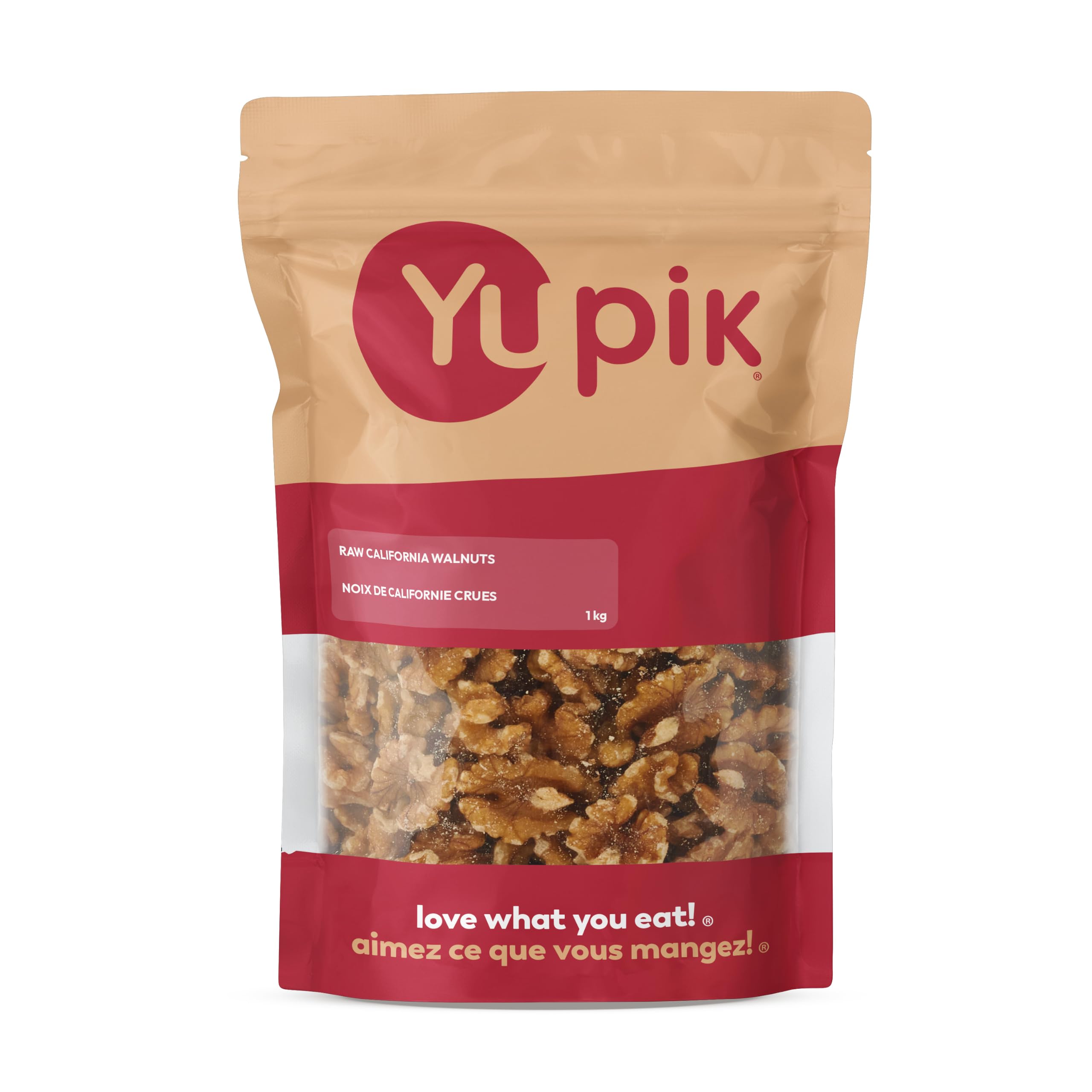 Yupik Raw Walnuts, Halves, 1 kg, Kosher, Gluten-Free, Vegan, Crunchy Nuts, Unsal