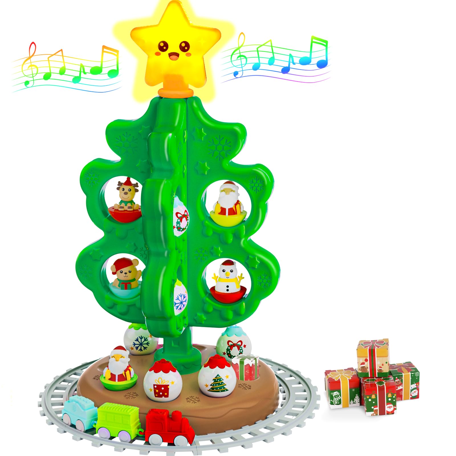My First Christmas Tree for Kids, Light Up Star Musical Toy Toddler Christmas Tr