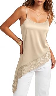 Umenlele Women's Silky Satin Y2k Cami Top