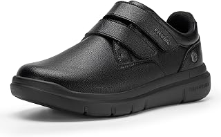 FitVille mens extra wide shoes, diabetic strappy shoes for men, wide casual walking sneakers, easy on and off, lightweight, swollen feet