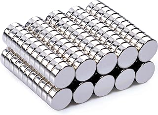 MIN CI 100 Pcs Strong Round Small Rare Earth Magnets, Mini Refrigerator Neodymium Disc Magnet for Whiteboard Locker Fridge DIY Crafts Dry Erase Board Cabinets