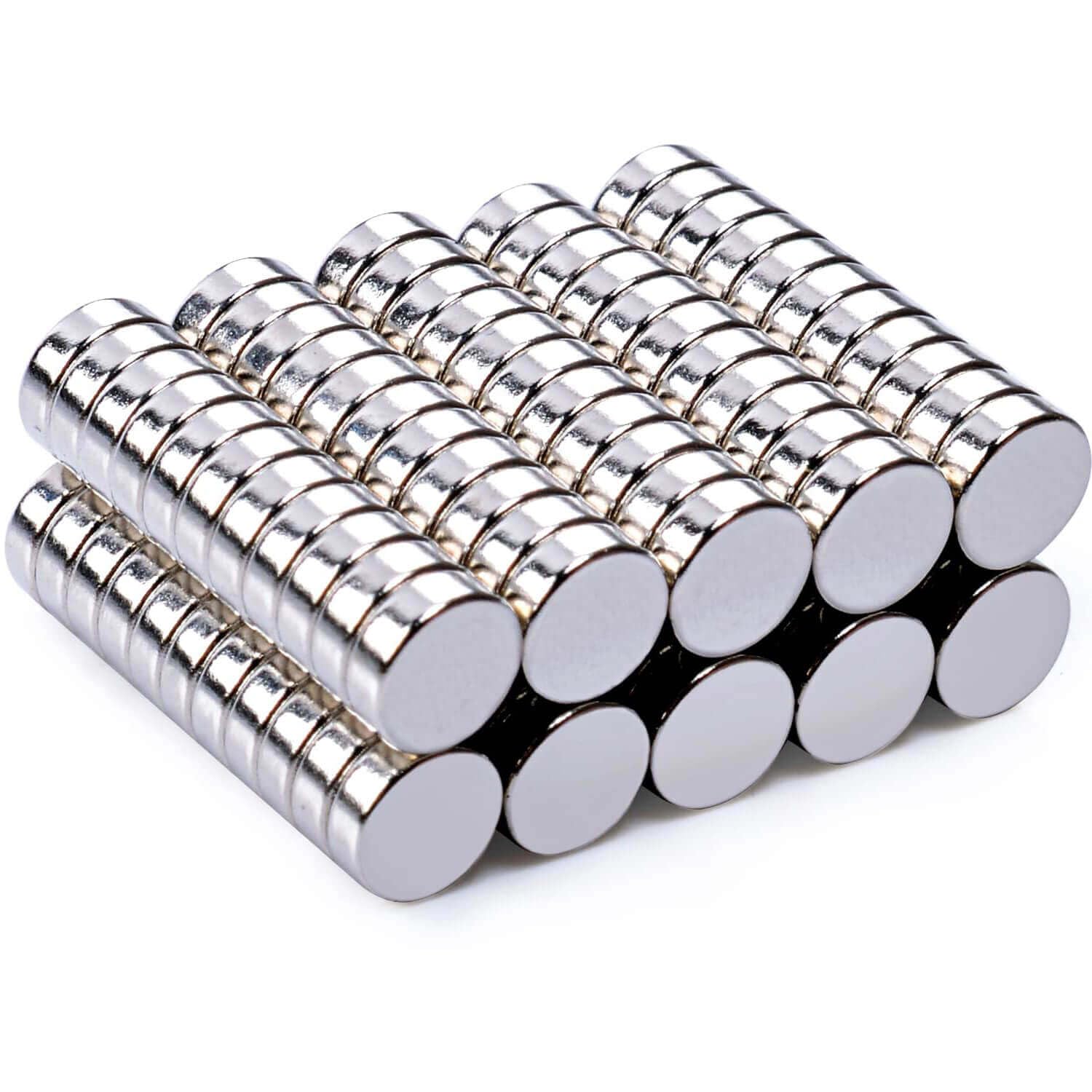MIN CI 100 Pcs Strong Round Small Rare Earth Magnets, Mini Refrigerator Neodymiu
