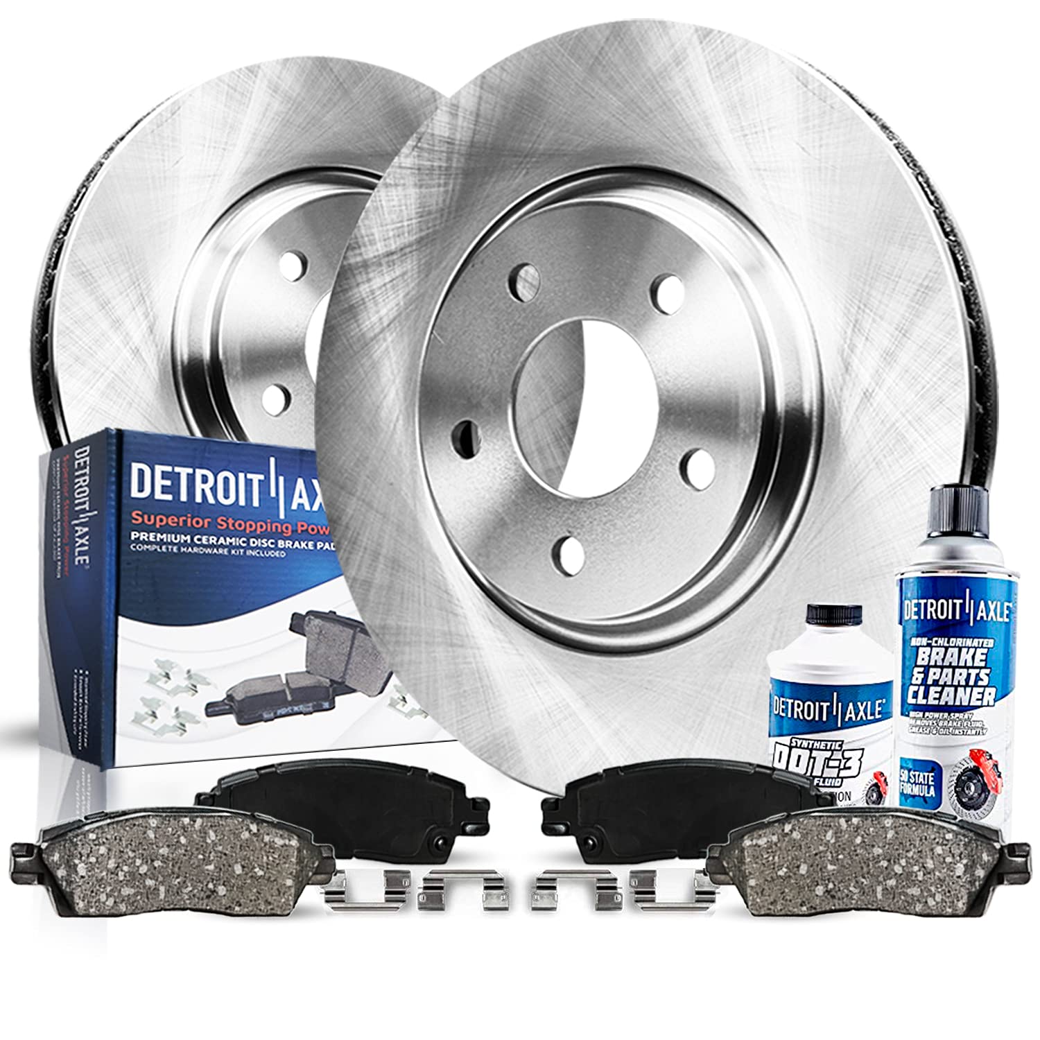 Detroit Axle - Front Brake Kit for 1.8L 2009-2019 Toyota Corolla | 2009-2013 Mat