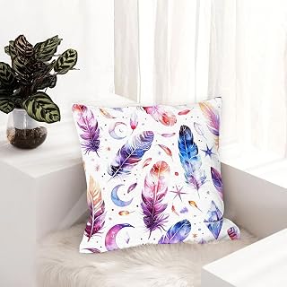 Set of 1 Decorative Throw Pillow Cover, Square Sofa Cover, Farmhouse Outdoor Cushion Cover, Sofa Living Room Bedroom Home Decor 45 x 45 cm A23