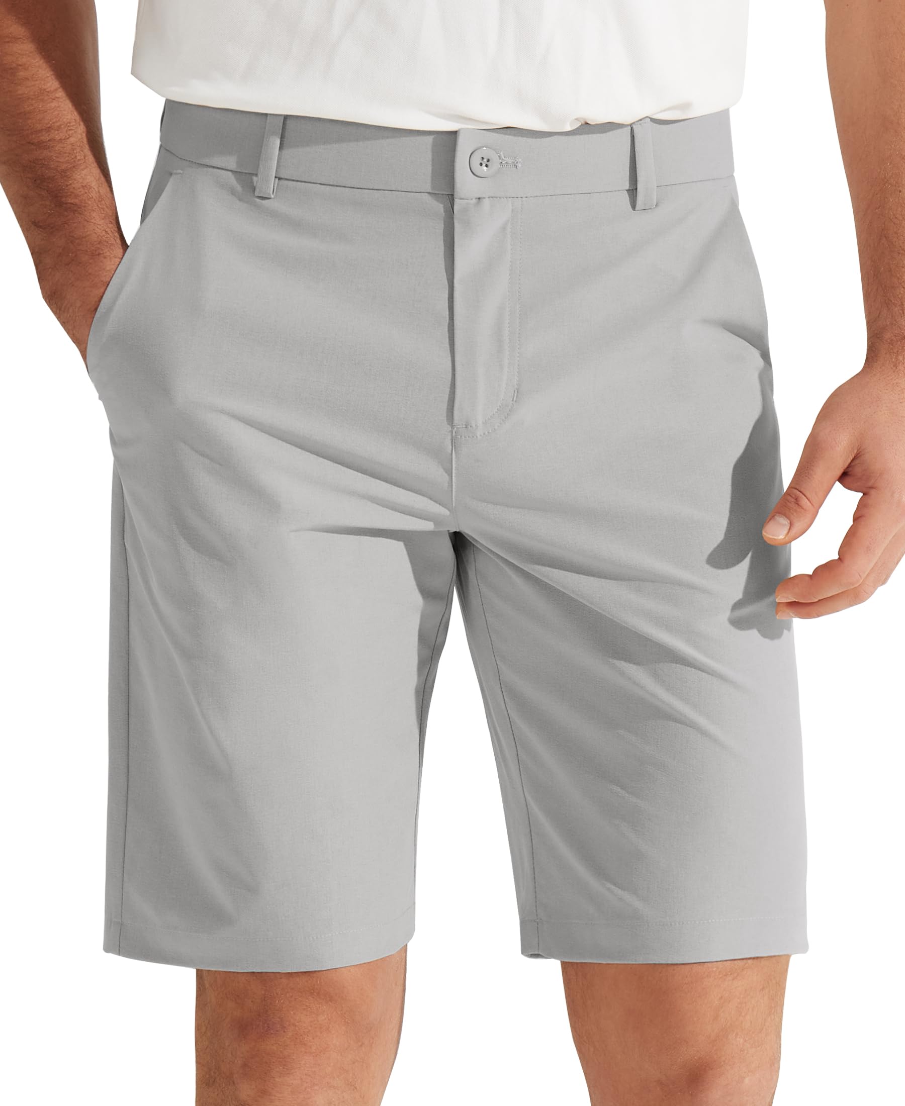 Libin Mens Golf Shorts 7" 9" Work Shorts Casual Short Hybrid Flat Front Lightwei