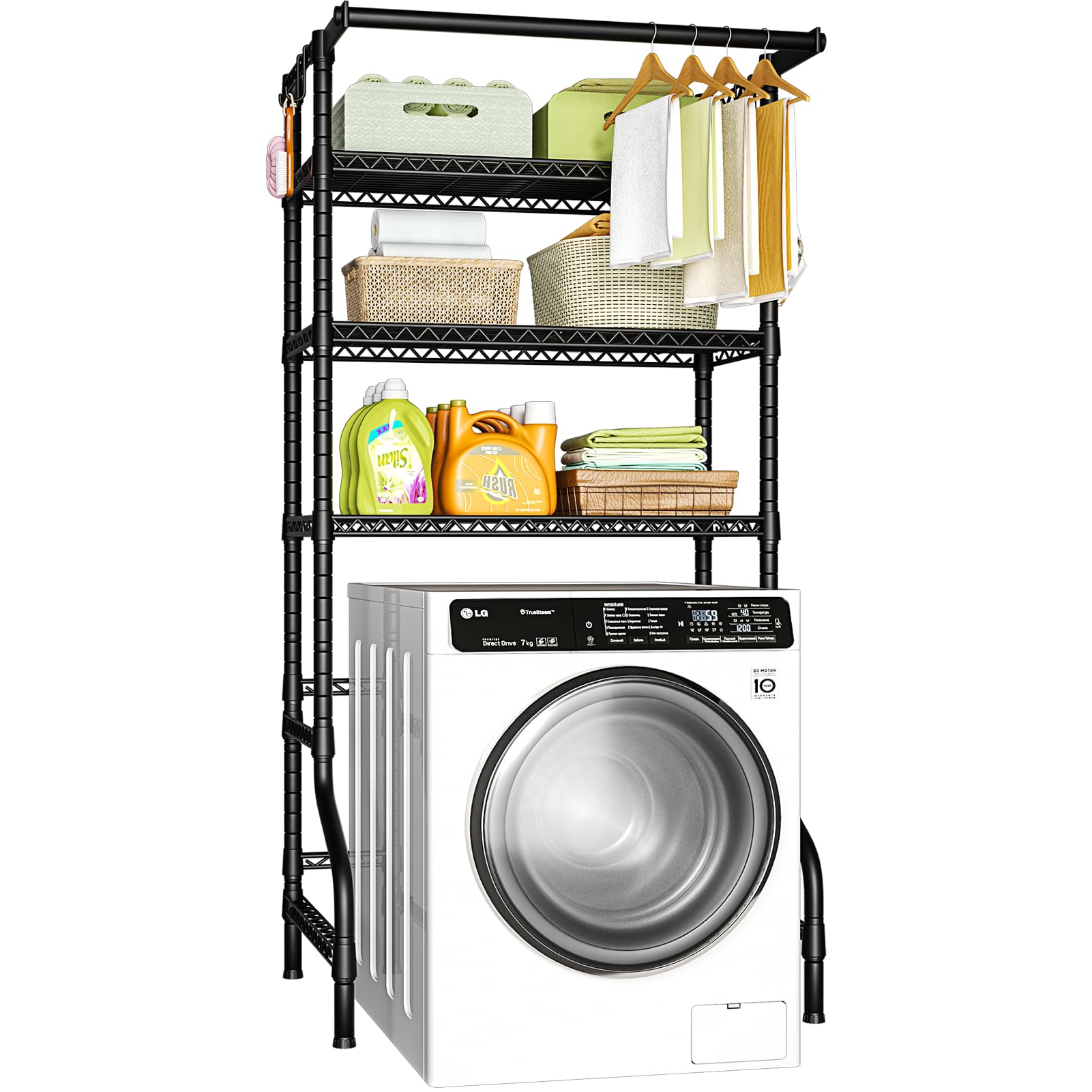 Ulif U11 Over Washer and Dryer Shelves, 3 Tiers Laundry Room Storage and Organiz
