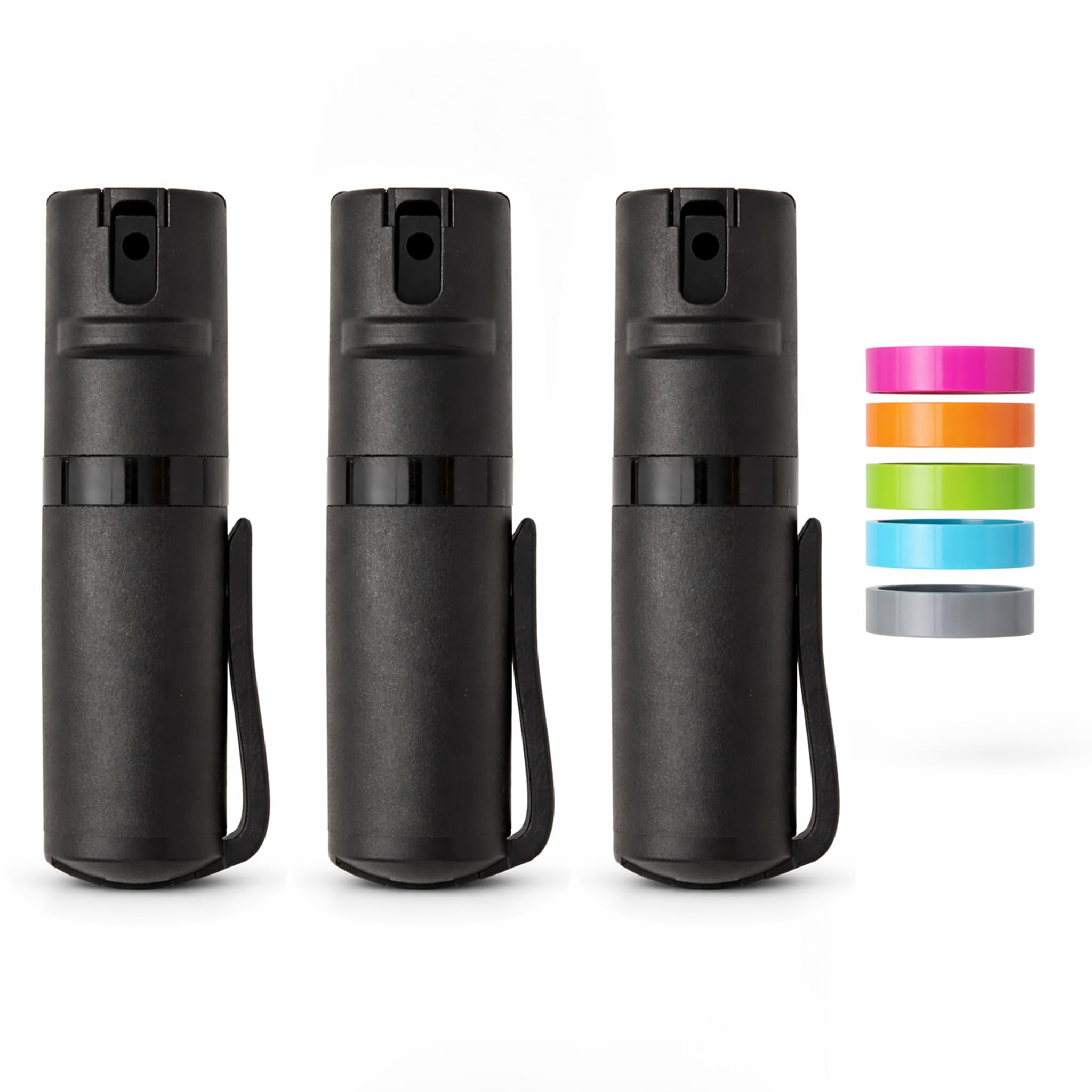 POM Pepper Spray Pocket Clip, Quick Flip Top Safety, Maximum Strength OC Formula