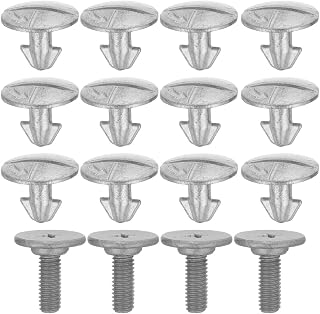 2 Sets Lower Engine Cover Hardware Kit, Splash Shield Retainer Clips and Bolts for Skid Plate Replacement, Zinc Plated Screws Pins Fasteners