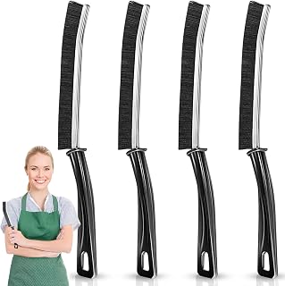 4 Pack Crevice Cleaning Brushes Set, Small Grout and Gap Cleaner Brushes for Shower, Tile, Toilet, Kitchen and Bathroom, Narrow Scrub Brushes for Household Use and Deep Cleaning