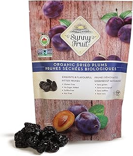 Sunny Fruit Soft Organic Dried Pitted Prunes (1.13 kg Bulk Bag) | Healthy Snack, Naturally Sweet Dried Plums No Sugar Added, High Fiber Dried Fruit for Constipation, Gluten Free, Non-GMO