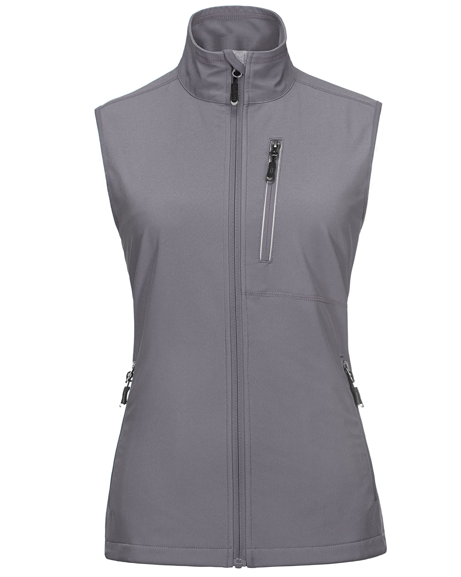33,000ft Women's Outdoor Vest Softshell Sleeveless Running Vest Lightweight Wind