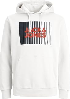 JACK & JONES Herren Jjecorp Logo Sweat Hood Play Noos Kapuzenpullover