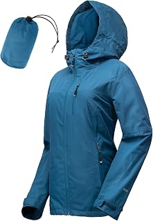 33,000ft Women's Waterproof Packable Rain Jacket with Hood