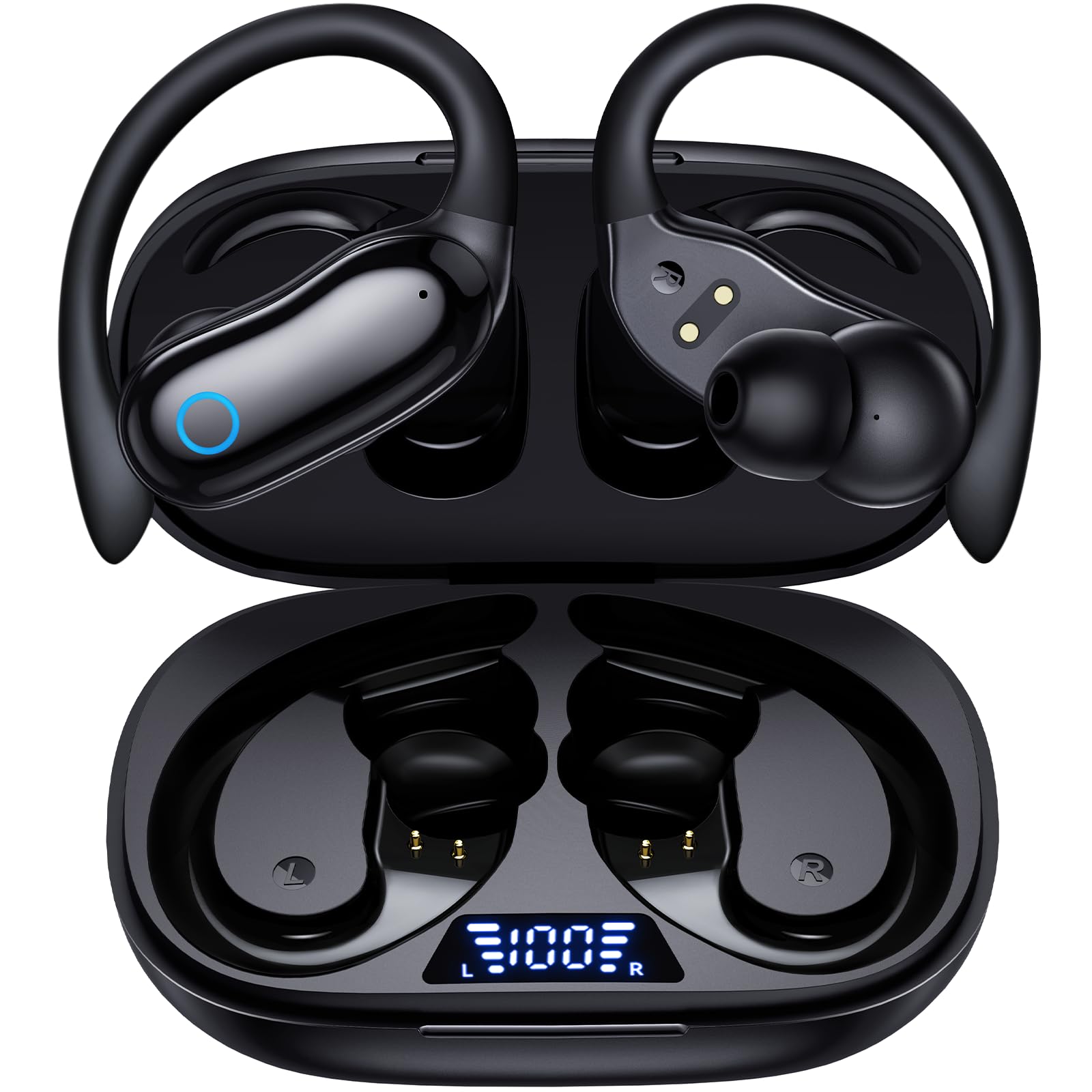 GNMN Active Noise Cancelling Ear Buds Wireless Earbuds 96hrs Playback Bluetooth 