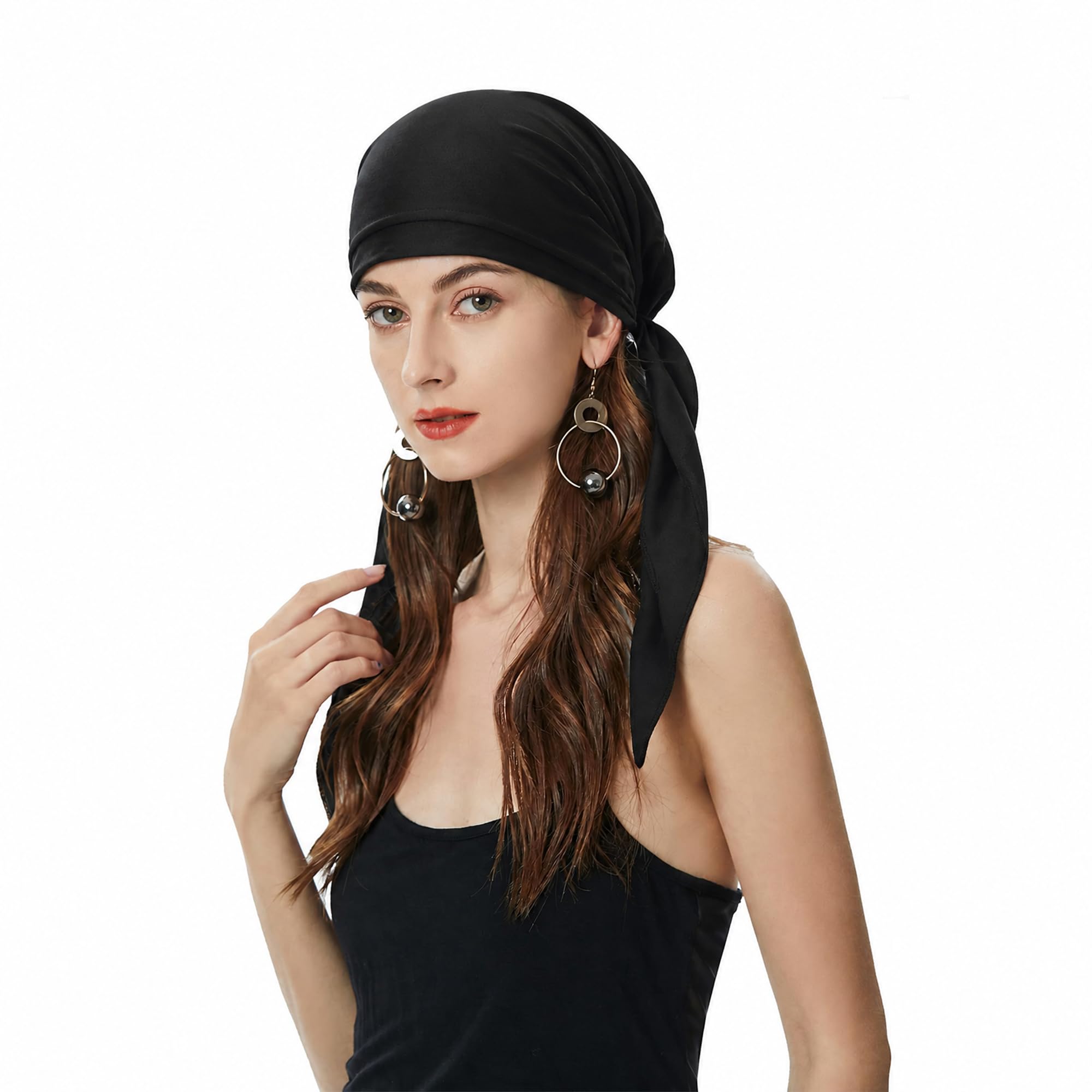 ZLYC Chemo Headwear Pre Tied Head Scarf Headwrap Beanie for Women
