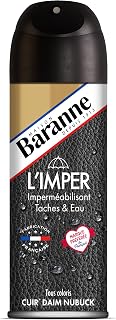 BARANNE Waterproofing - Rain & Stain Protection - Suede Leather Nubuck Textile - Invisible Hydrophobic Barrier Spray - Shoe & Accessory - Preserves Flexibility & Breathability - Aerosol 200ml
