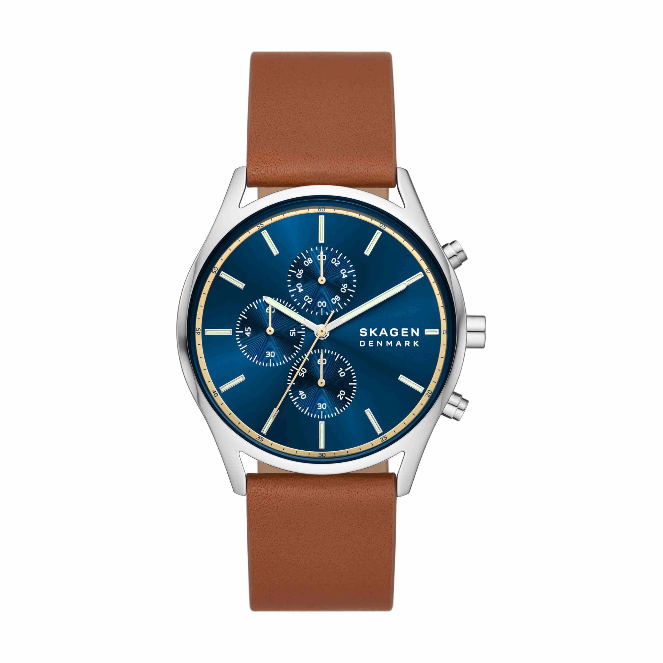 Skagen Men's Holst Quartz Analog Stainless Steel and Stainless Steel Mesh Watch,