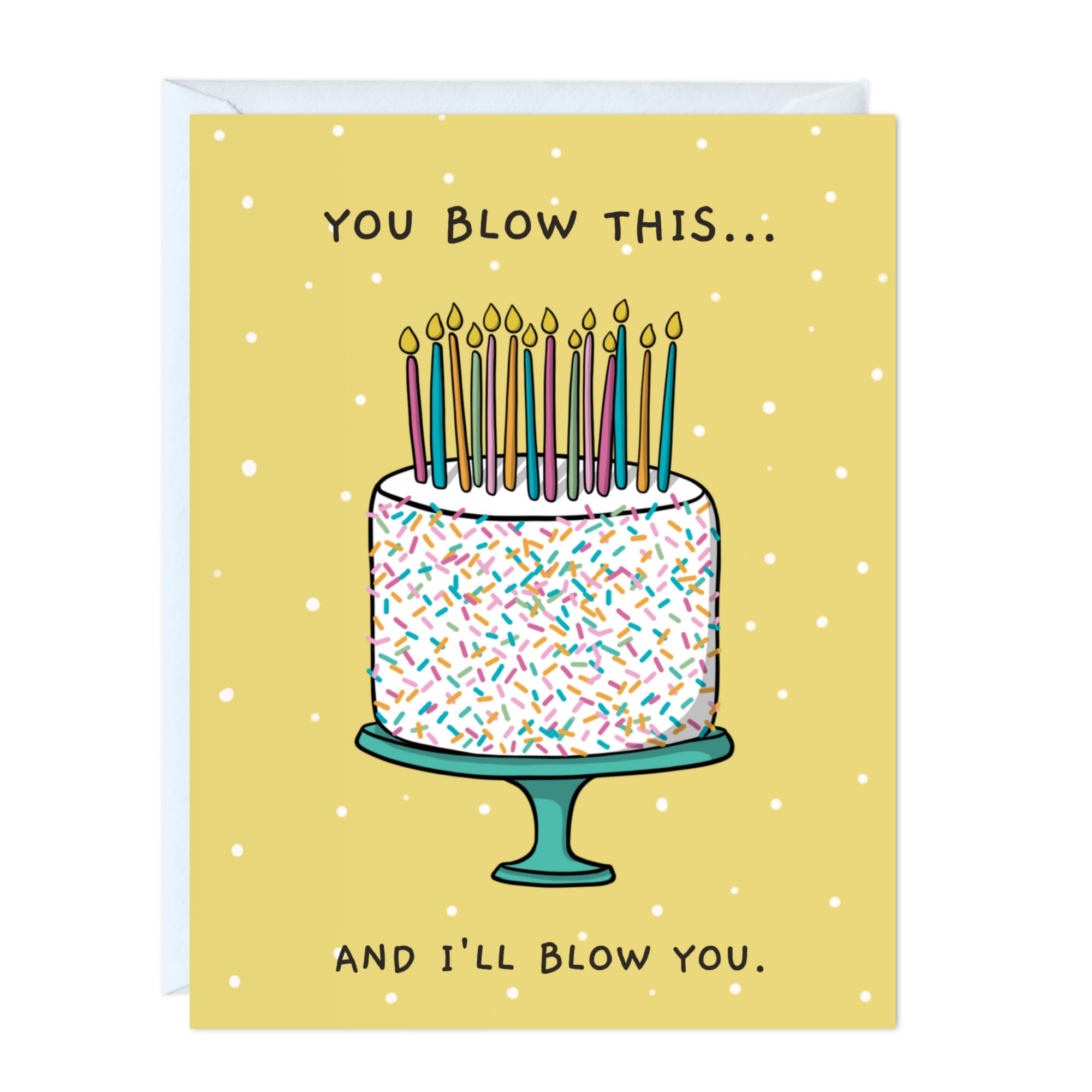 Funny Naughty Birthday Card for Boyfriend, Husband, Him - Punny Funny Love Greet