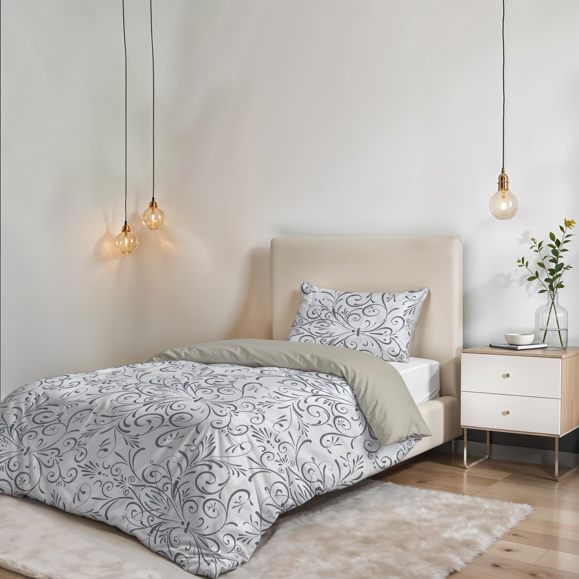 Fantasy Non-Iron Duvet Cover Set – Made in Italy – Duvet Cover Set – Single Bed,