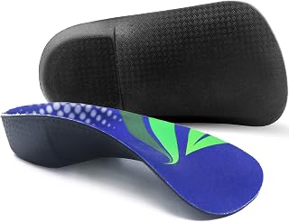 3/4 Orthotic Insoles, Plantar Fasciitis Orthopedic Shoe Insoles for Flat Feet, Heel Spurs, Relieve Heel Pain, High Arch Shoe Insoles for Men & Women
