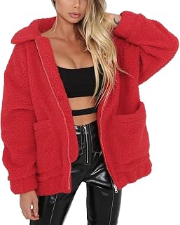 PRETTYGARDEN Women's Fashion Winter Coats Sherpa Fleece Faux Fur Shearling Oversized Trendy Jackets Warm Outerwear Clothing