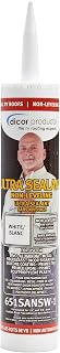 Dicor 651SANSW-1 Non-Leveling Ultra Sealant System, White, 10.1 Oz | High performance polyether sealant; non-yellowing; fast curing; UV stabilized; for vertical surfaces; PVC/TPO/EPDM compatible