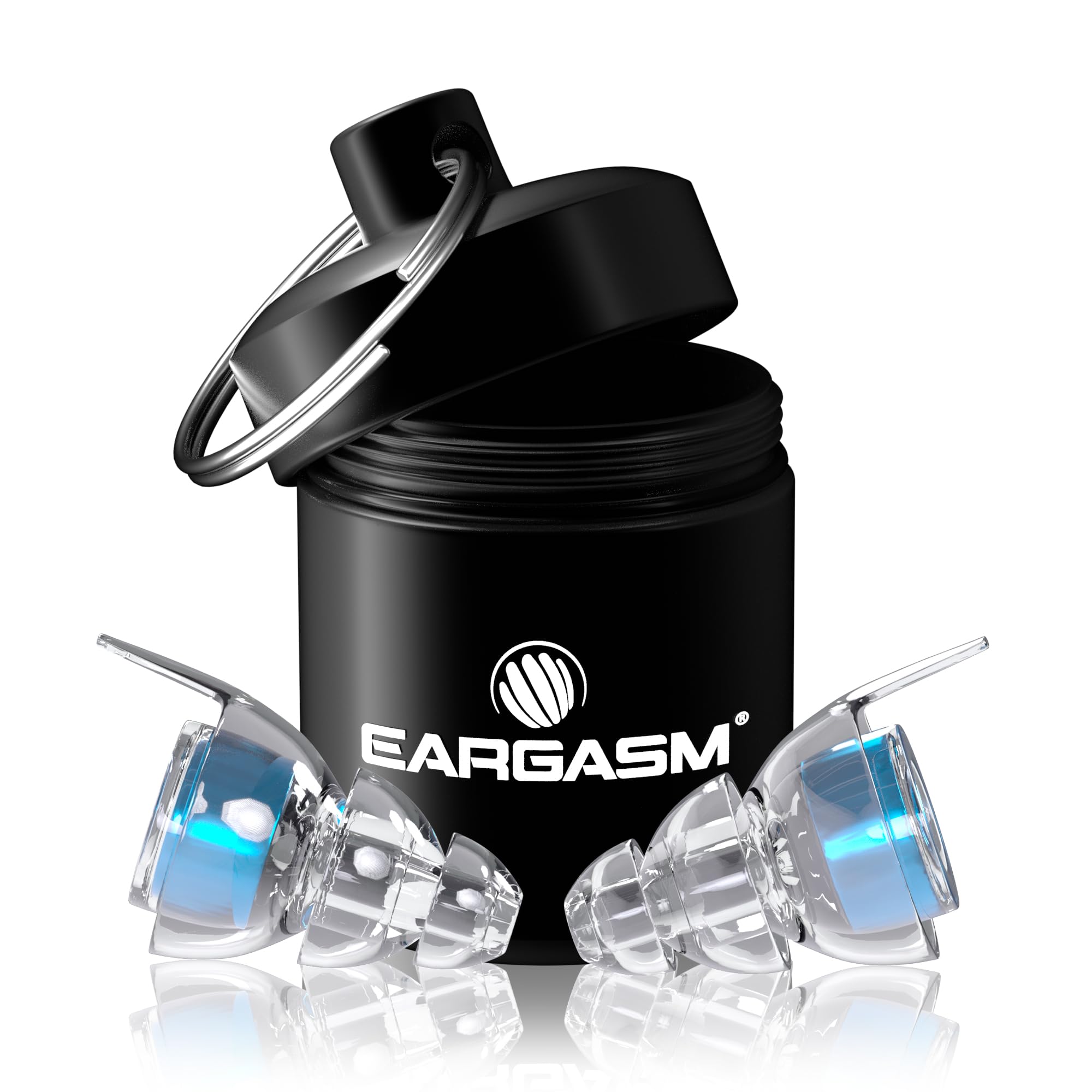 Eargasm High Fidelity Blue Earplugs for Concerts, Festivals, Musicians, DJs, Nig